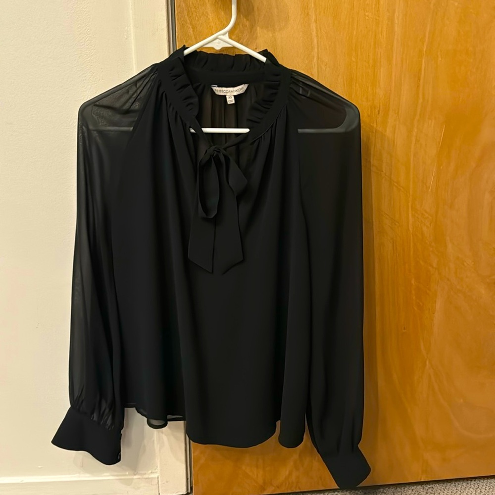Rebecca Minkoff tie-neck blouse, size xs